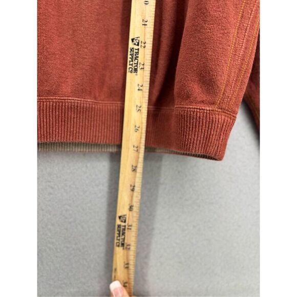 Tommy Bahama Mens Orange & Gray Flip Coast Half Zip Reversible Pullover XL - Picture 5 of 7